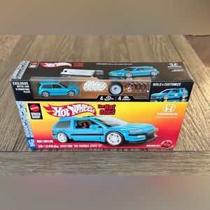 Mattel Brick Shop Hot Wheels Custom ’90 Honda Civic Ef Building Toy Kit 248 pcs